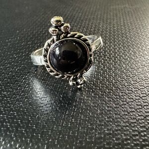 Black Art Deco Ring